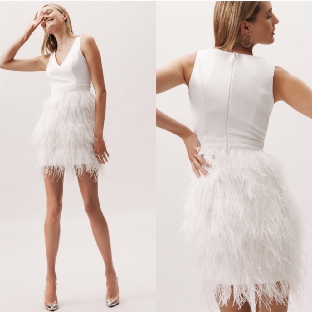 BHLDN Anthem Feather Dress sz. M NWT